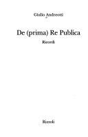 Cover  De (prima) Re Publica. Ricordi