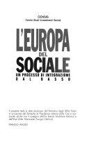 Cover  L' Europa Del Sociale. Un Processo Di Integrazione Dal Basso