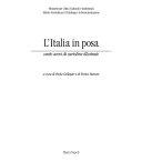Cover  L'italia In Posa: Cento Anni Di Cartoline Illustrate. A Cura Di Paola Callegari E Di Enrico Sturani