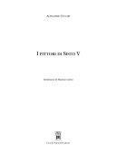 Cover  I Pittori Di Sisto V