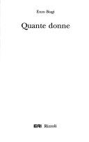 Cover  Quante Donne