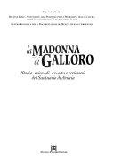 Cover  La Madonna Di Galloro. Storia, Miracoli, Ex-voto E Cerimonie Del Santuario Dei Ariccia