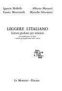 Cover  Leggere L'italiano Letture Graduate Per Stranieri