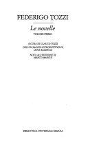 Cover  Le novelle - vol. Primo