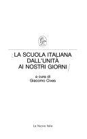 Couverture La Scuola Italiana Dall' Unita Ai Nostri Giorni