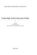 Cover  Guida Degli Archivi Diocesani D' Italia