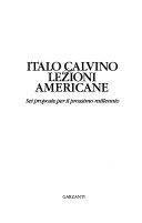Cover  Lezioni americane : sei proposte per il prossimo millennio