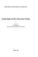 Cover  Guida Degli Archivi Diocesani D' Italia