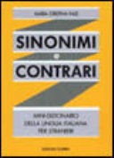 Cover  Sinonimi e contrari : mini dizionario della lingua italiana per stranieri