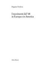 Cover  I Movimenti Del '68 In Europa E In America