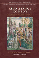 Cover  Renaissance Comedy