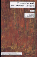 Cover  Pirandello And The Modern Theatre