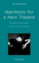 Cover  Manifesto for a new Theatre