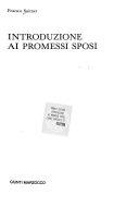 Cover  Introduzione Ai Promessi Sposi