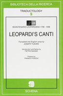 Cover  Leopardi's Canti