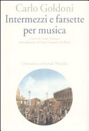 Cover  Intermezzi e farsette per musica