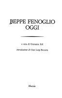 Cover  Beppe Fenoglio oggi